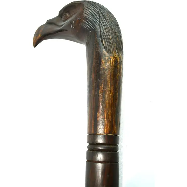 Eagle Decorative Walking Stick Wood Carved Bald Eagle Cane