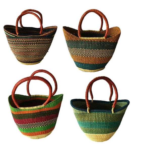 Yikene U-Shopper Ghana Baskets - Assorted Colors