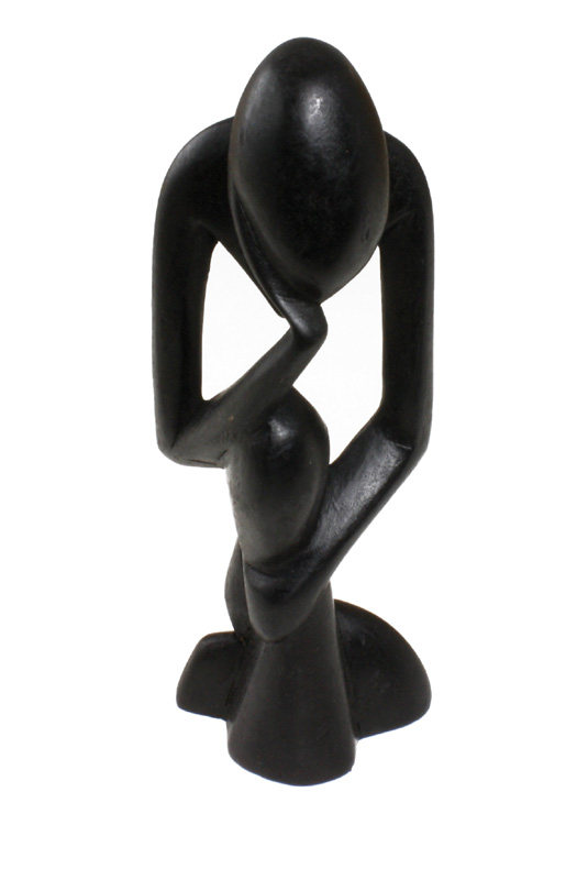 Thinker Statue Senegal Black