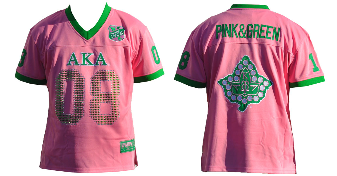 Alpha Kappa Alpha Apparel Football Jersey pink