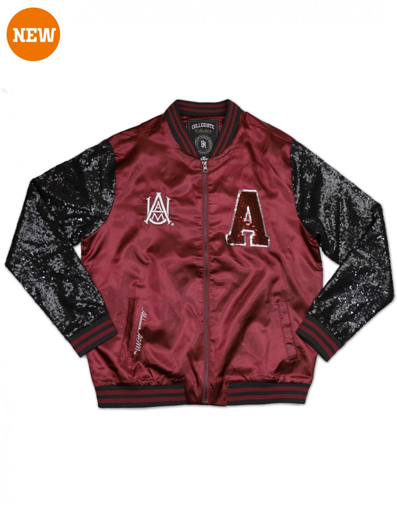 Alabama A & M University Sequins Satin Jacket