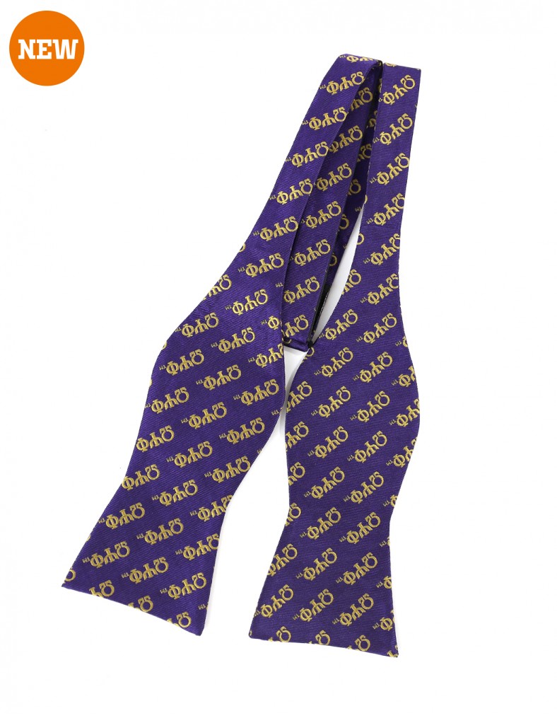 Omega Psi Phi apparel untied Bow tie purple