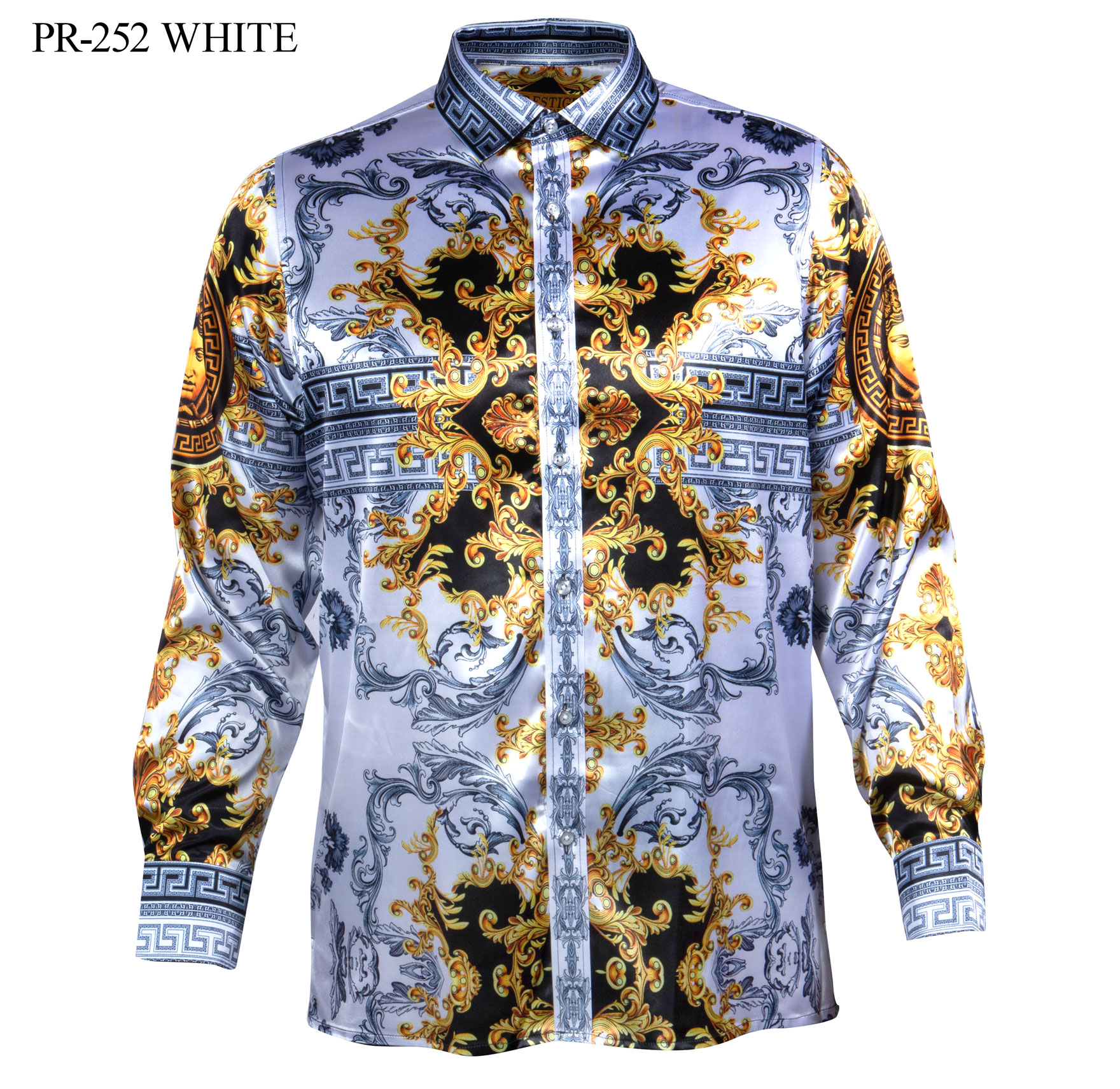 Men's Luxury Shirt - AIUPR-252-WHITE
