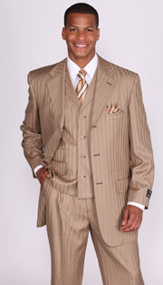 Milano Mens Church Suit-5267V-TAN