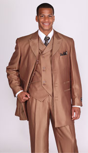 Milano Mens Church Suit-5264V-BR
