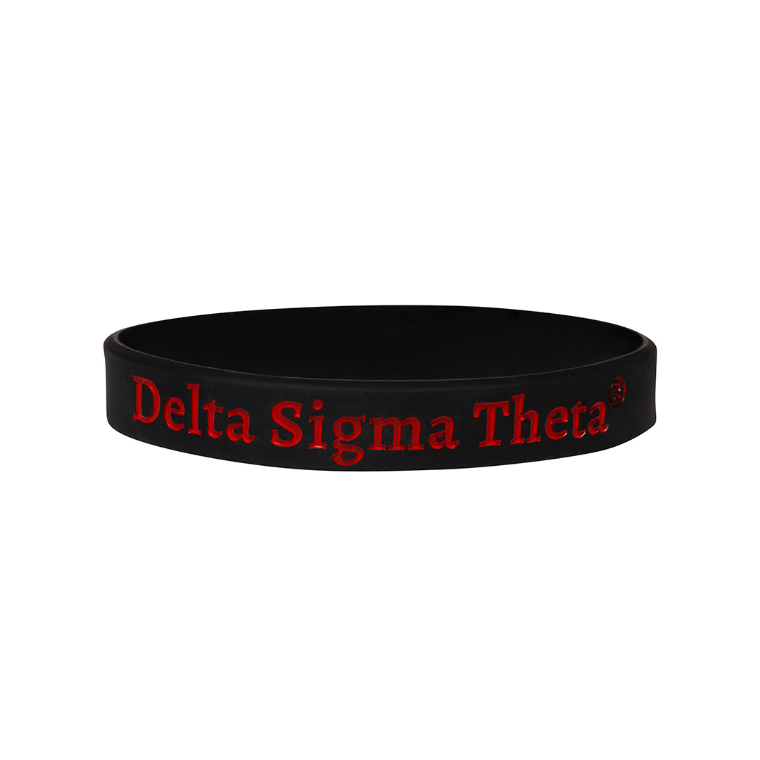 Delta Sigma Thetha Solid Silicone Wrist Band