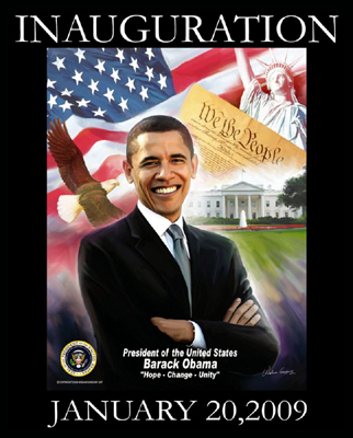 Obama Inauguration: Hope; Change; Unity *