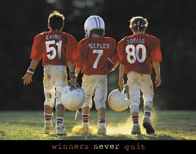 Winners Never Quit - Football