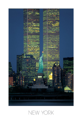 WTC & Statue of Liberty