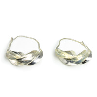Large Fula Silver Twist Earrings