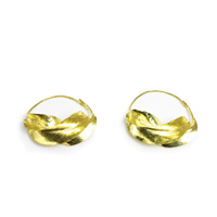 X-Large Fula Gold Earrings - 1 inch