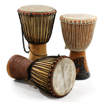 African Djembe Drum Full Size