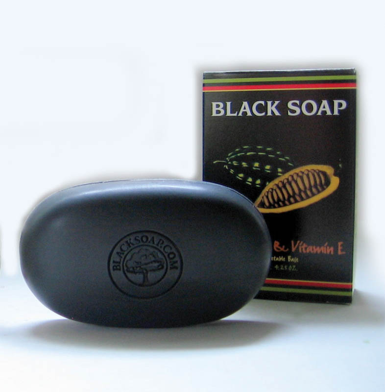Cocoa & Vitamin E Black Soap - 4ï¿½ oz.