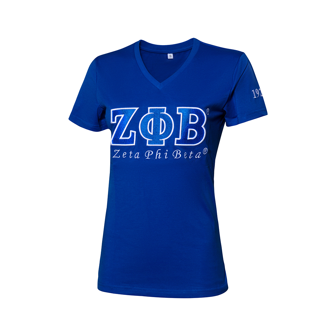 Zeta Phi Beta Embroidery T Shirt