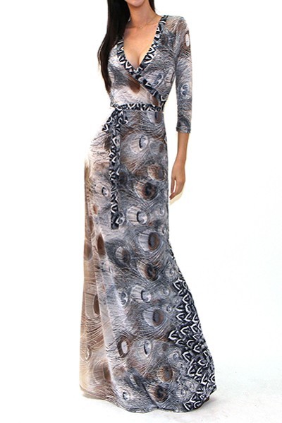 All Eyes On Me Collection-sexy animal print Maxi Dress