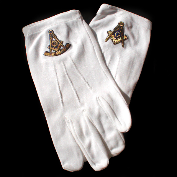 Freemason White Gloves