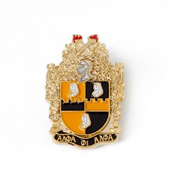 Alpha Phi Alpha Jewelry 3 D  Color Shield Pin