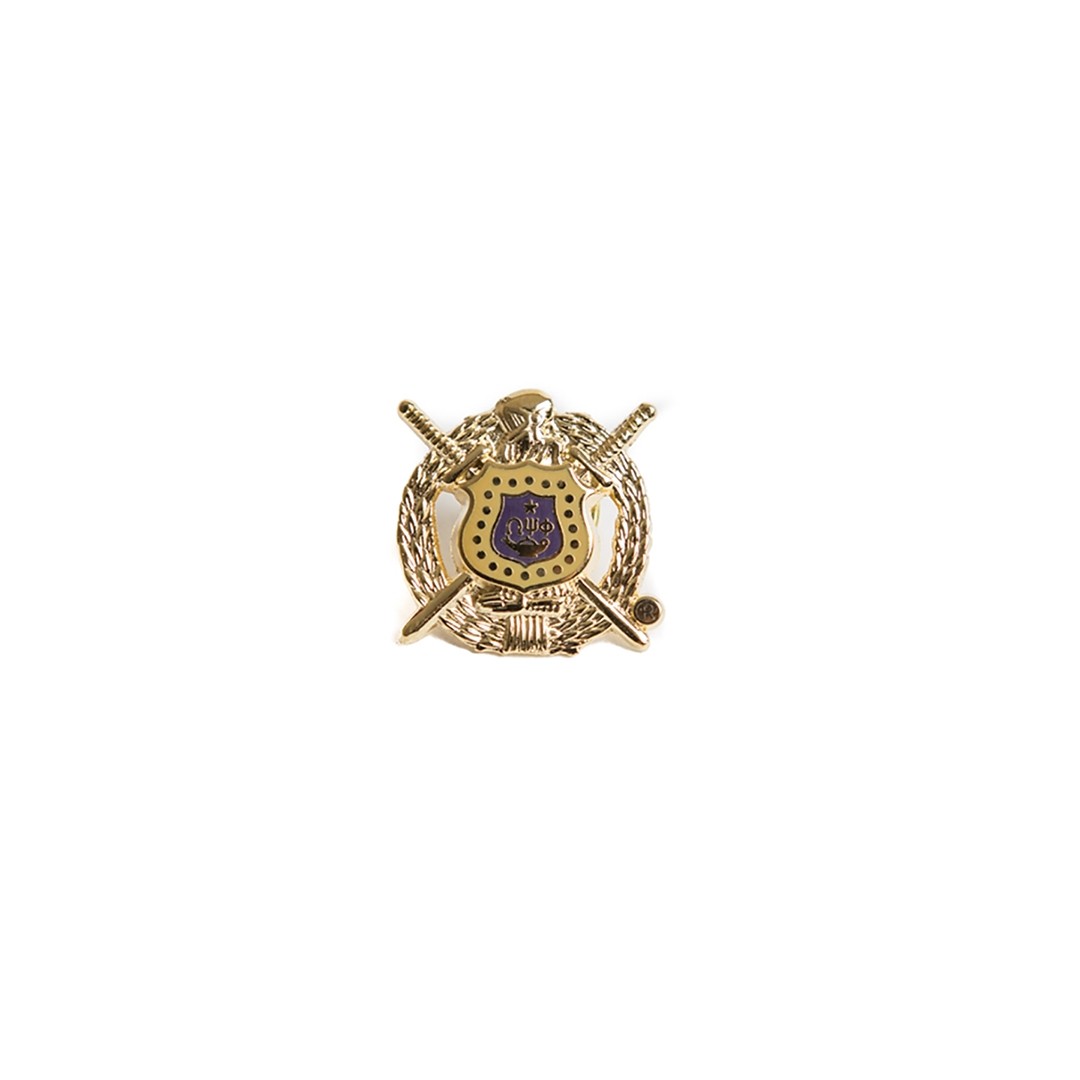 Omega Psi Phi Jewelry 3 D Color Shield Pin
