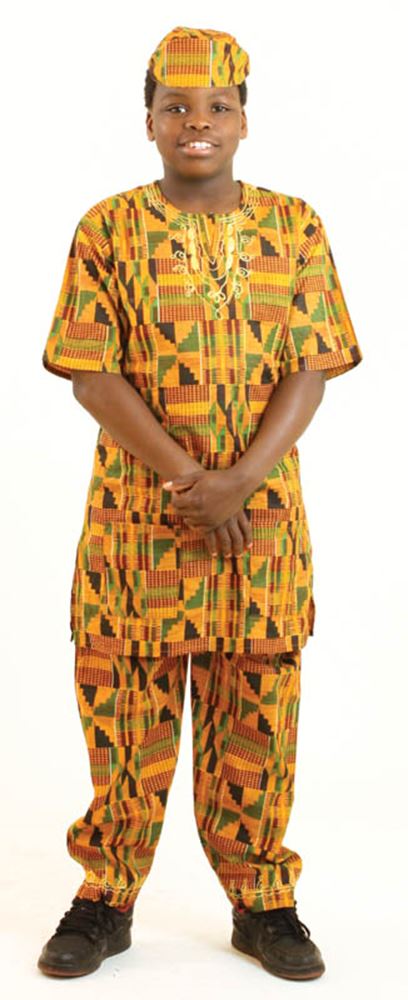 African Children's Kente Pant Set - LARGE