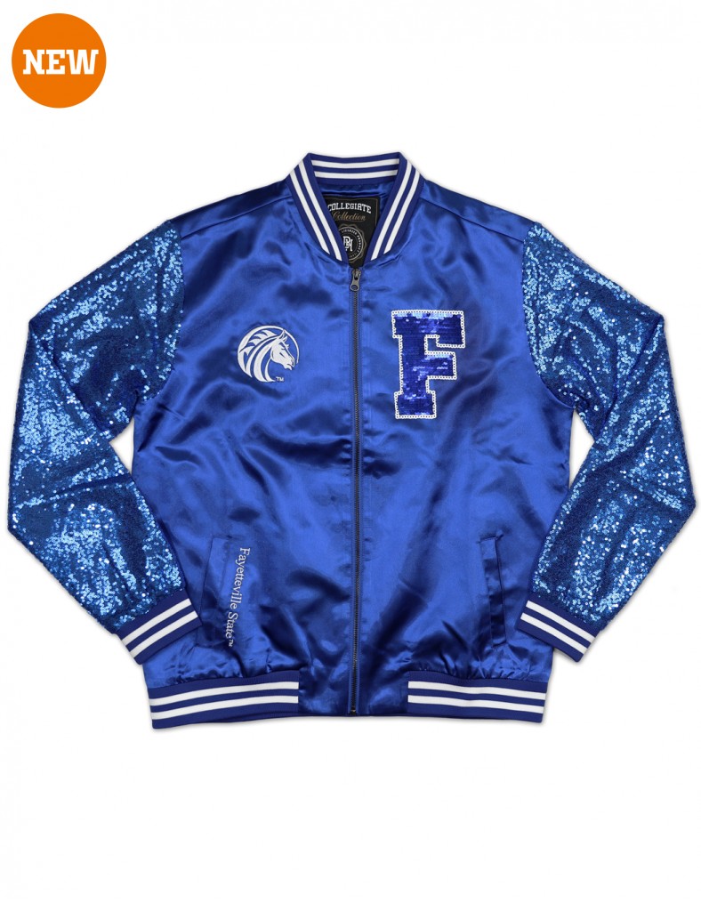 Fayetteville State University Apparel Sequins Satin Jacket