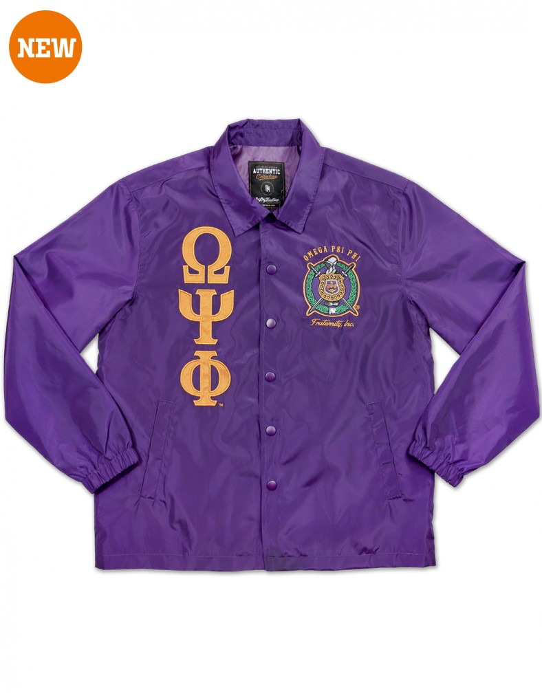 Omega Psi Phi apparel Coach Line Jacket