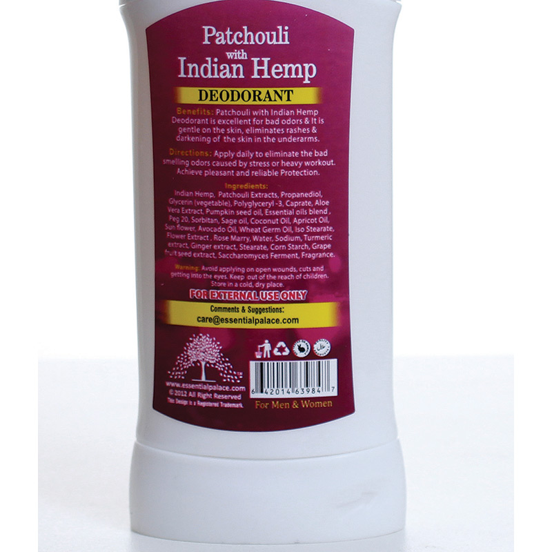 Patchouli & Indian Hemp Deodorant