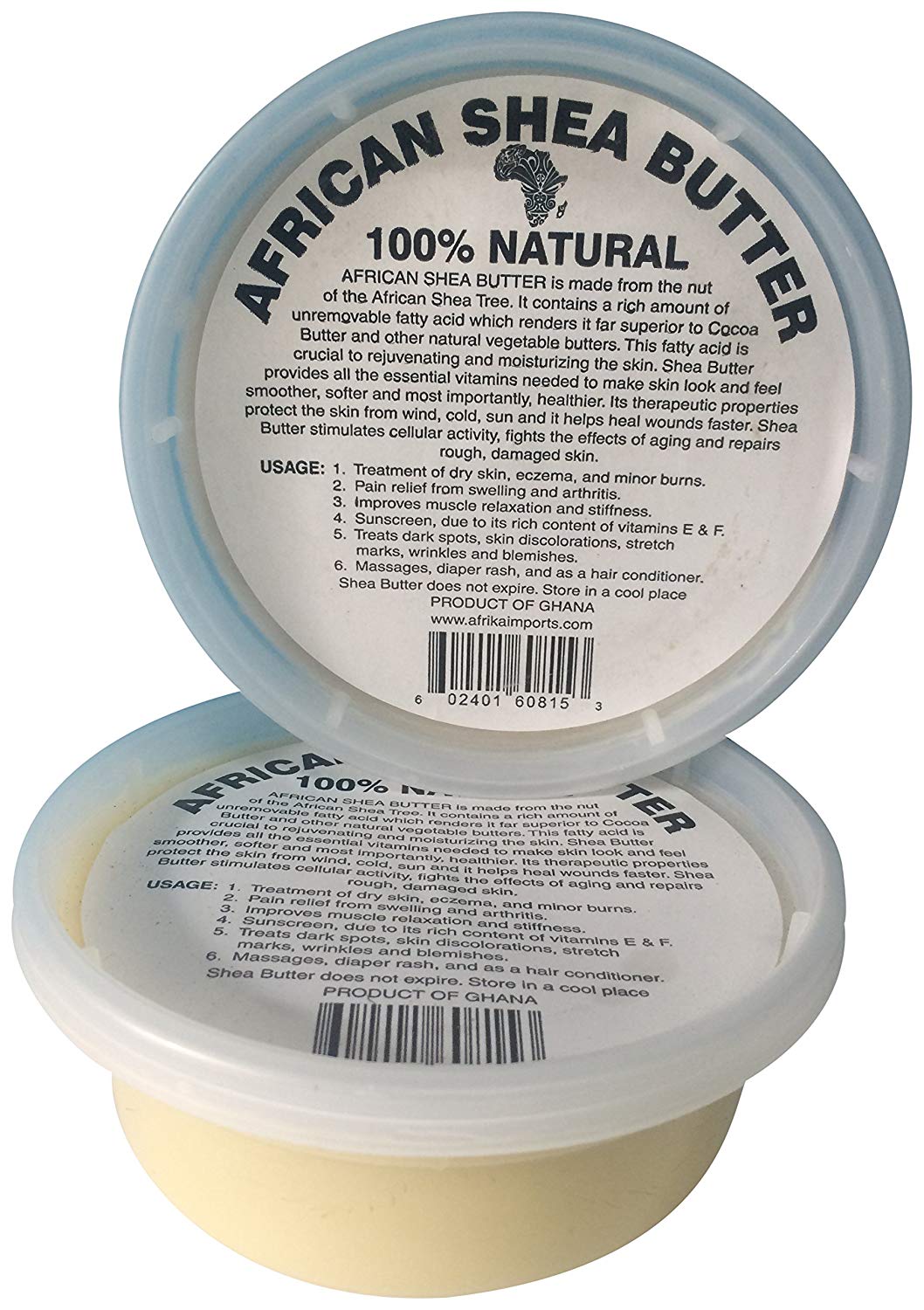 African Shea Butter Raw, 8 oz, White, Pack Of 12