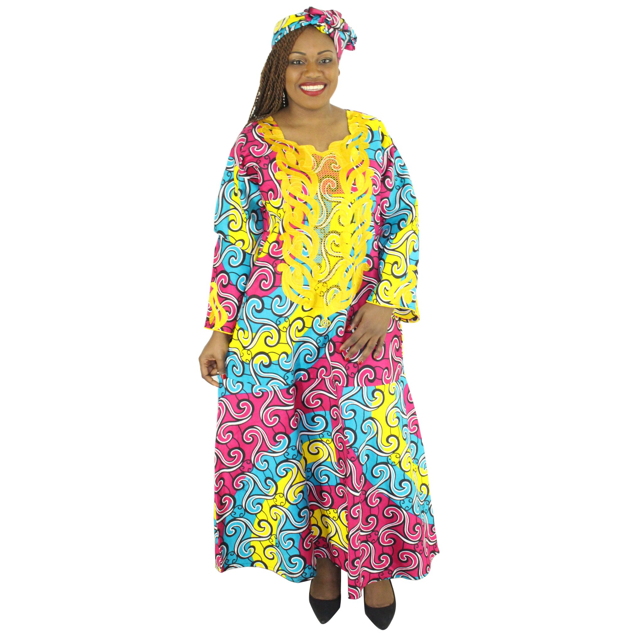 2 pc. African Embroidered Caftan