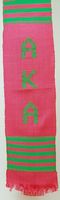 Alpha Kappa Alpha Graduation stole pink