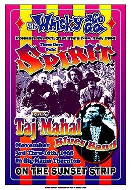 Spirit & Taj Mahal Blues Band; 1968: Whisky-A-Go-Go; Los Angeles