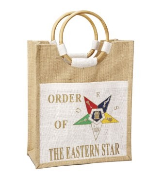 Order Of The Eastern Star Bag Mini Pocket Jute