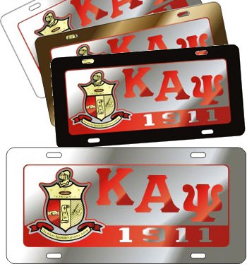Kappa Alpha Psi license plate Domed Shield
