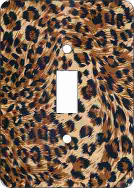 Leopard Print Switch Plate