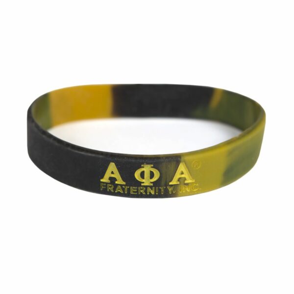 Alpha Kappa Alpha Tie-Dye Silicone Wristband