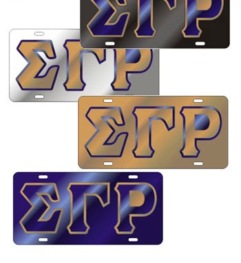 Outlined Mirror License - Sigma Gamma Rho