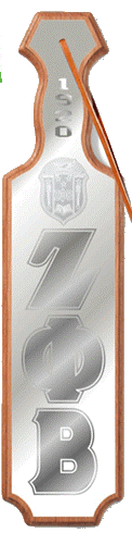 Zeta Phi Beta Decor Platinum paddle